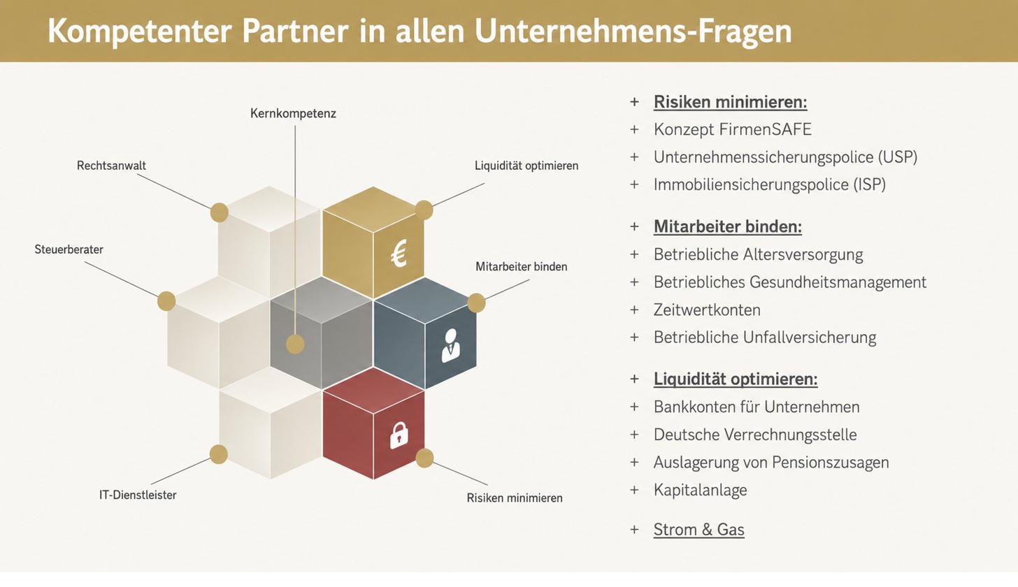 Kernkompetenzen: Risiken minimieren, Mitarbeiter binden, Liquidität optimieren – Sebastian Hilbert & Kollegen